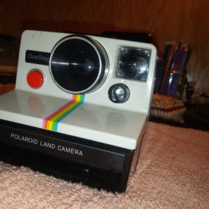 vintage polaroid camera